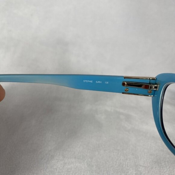 Kate Spade Black Teal Blue Interior Cat Eye Eyeglasses Stephie 0JRH 49 15 135 - Picture 6 of 9